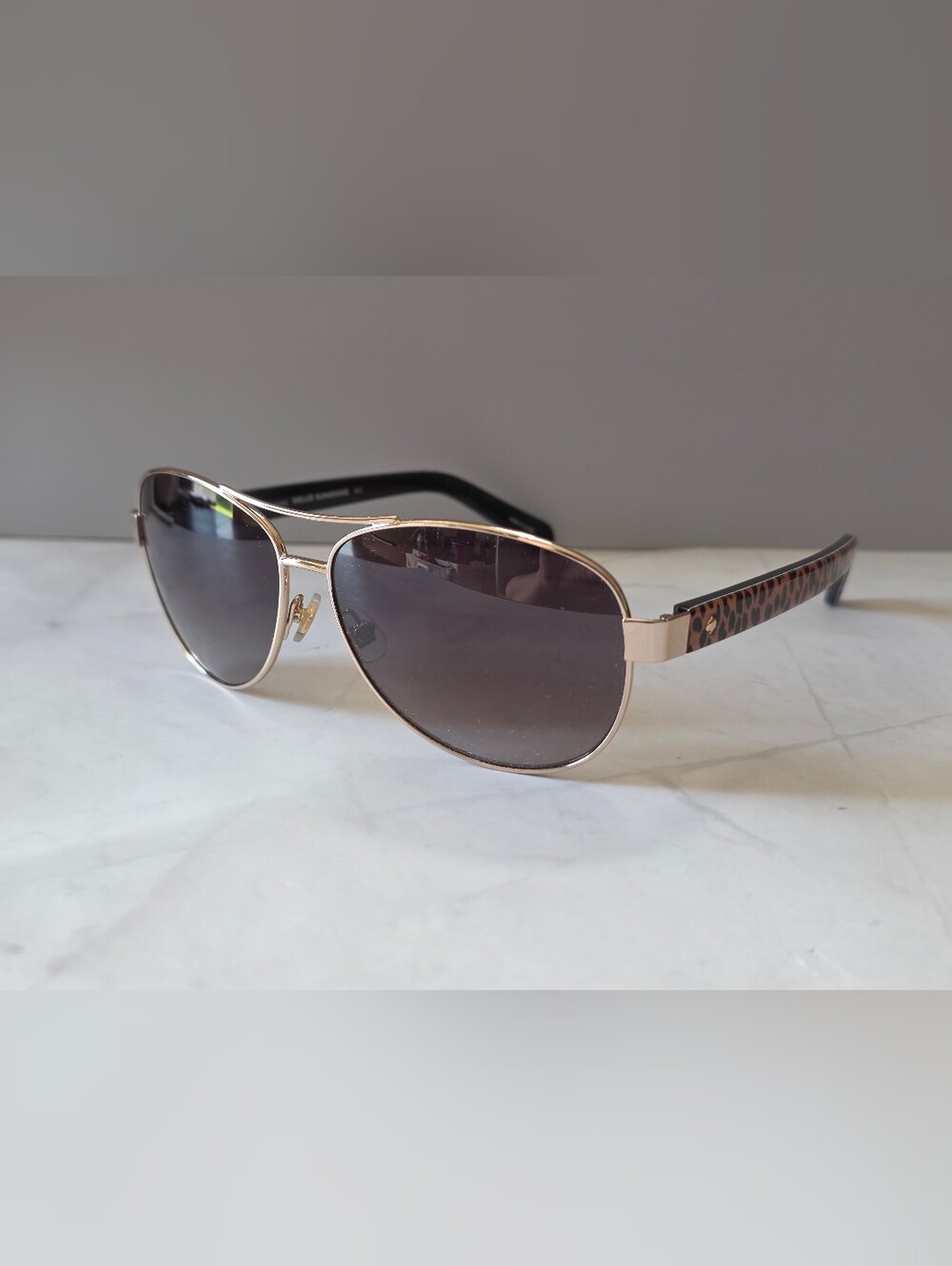 Kate Spade New York Dalia2/S Aviator Sunglasses Gold Leopard